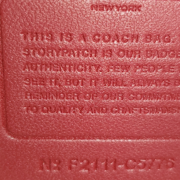 FINAL$-Coach Saddle with Horse & Carriage Leather Crossbody Colorblock Pink Ra - Picture 11 of 16